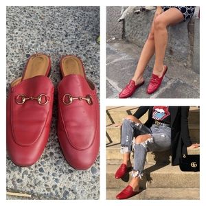 Boutique Red slip on flats